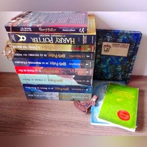 Harry Potter books in french complete set 1-7 + 4 related books + 1 notebook